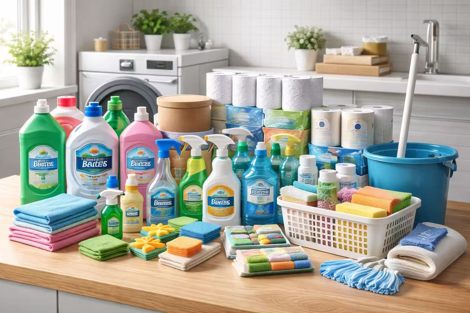 Cleaning and Bathroom Essentials- Supplies