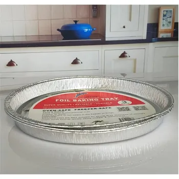 3pc Aluminium Foil Tray-Round Dia27.5x2.6cm  