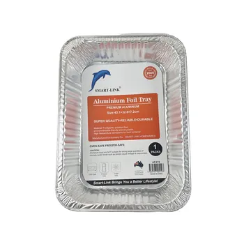 1pc Aluminium Foil Tray-Rectangular 43.1x32.8x7.2cm