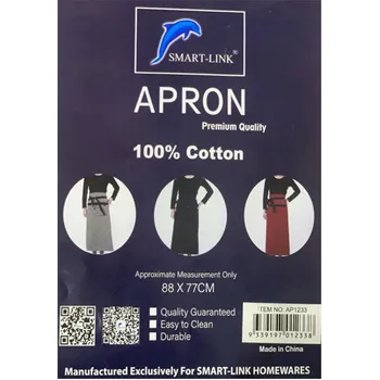100% Cotton Apron Half Length-Assorted 88x77cm 12/48