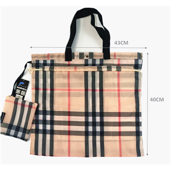 Nylon Shopping Bag in Pouch-Assorted Design 