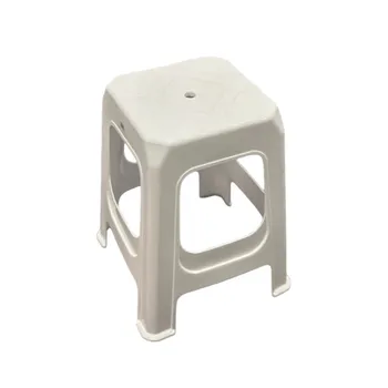 Plastic Stacking Stool White 29x29x47cm 