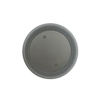 Plastic Round Flower Pot Saucer-Dark Grey Dia19.5x3cm