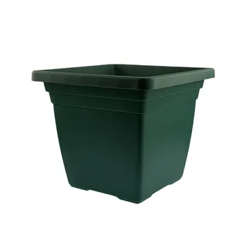 Plastic Square Flower Pot-Green 33x33x28.5cm
