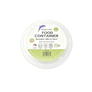 7pk 280ml Round Food Container Dia12x4.5cm