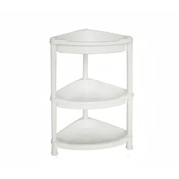 3 Tier Plastic Storage Corner Rack 36x25x63.5cm 