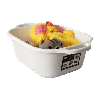 12L Plastic Rectangular Basin White 48x33x17.5cm 