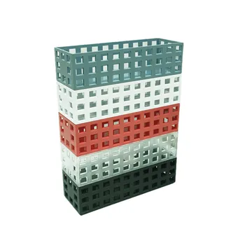 Colour Plastic Box Stackable 22.8x8x6.5cm 