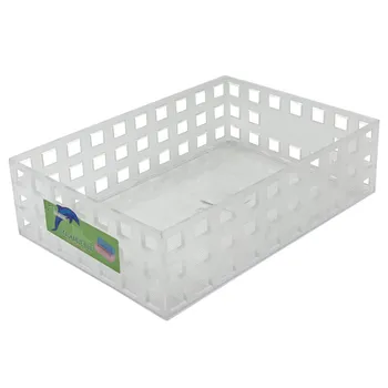 Clear Plastic Box Stackable 22.8x16x6.5cm 