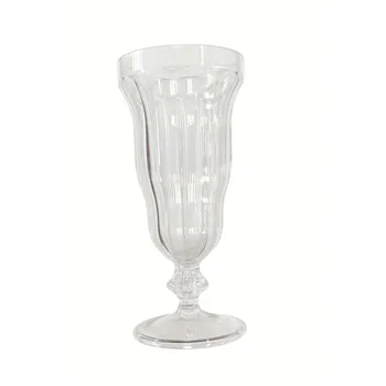 Plastic Milk Shake Cup Clear Dia9x19cm 