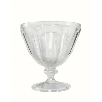 Plastic Ice-cream Sundae Cup Clear Dia12x12.3cm 