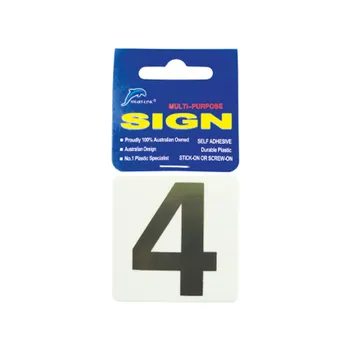 Self Adhesive Plastic Sign-Number "4" 5.5x5.5cm