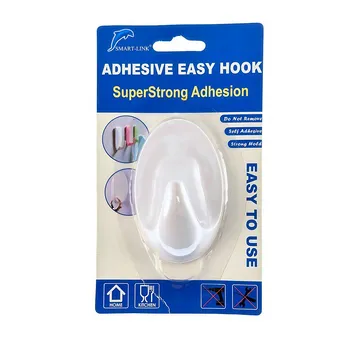 1pc Plastic Hook-Oval 5.5x9cm