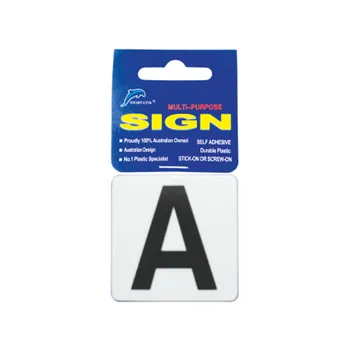Self Adhesive Plastic Sign-Letters "A" 5.5x5.5cm