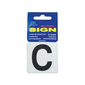 Self Adhesive Plastic Sign-Letters "C" 5.5x5.5cm