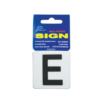 Self Adhesive Plastic Sign-Letters "E" 5.5x5.5cm