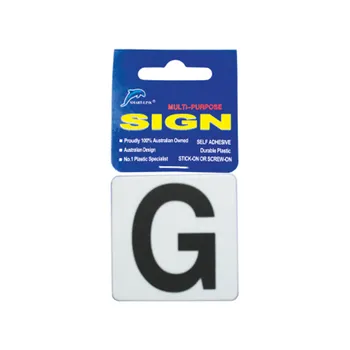 Self Adhesive Plastic Sign-Letters "G" 5.5x5.5cm