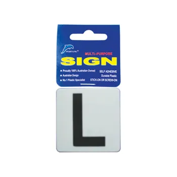 Self Adhesive Plastic Sign-Letters "L" 5.5x5.5cm