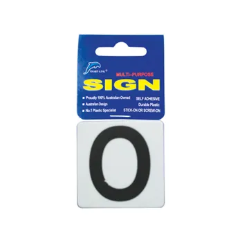 Self Adhesive Plastic Sign-Letters "O" 5.5x5.5cm
