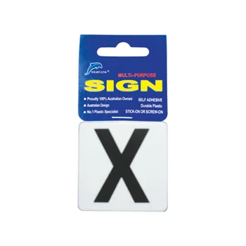 Self Adhesive Plastic Sign-Letters "X" 5.5x5.5cm