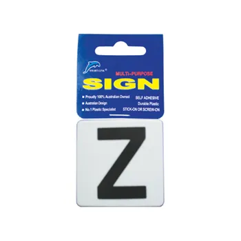 Self Adhesive Plastic Sign-Letters "Z" 5.5x5.5cm