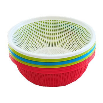 Plastic Round Colander Dia16.5x6.3cm 