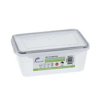 Plastic Clip Lock Food Storage Box 23.5x17x8.8cm