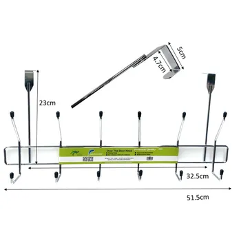Chrome Over The Door Hook 51.5x10x25cm 