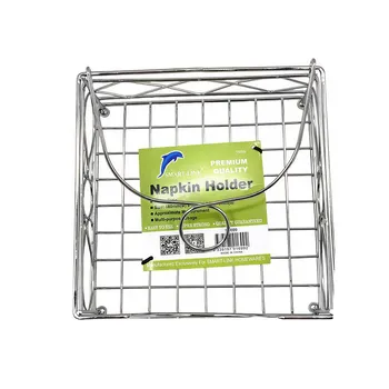 Chrome Napkin & Serviette Holder 18x18x8cm