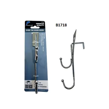 Over The Door Double Hooks-Chrome Plating 100x20x180mm