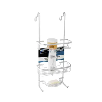 Aluminum Shower Caddy 2 Tier 28x12.5x63.5cm 