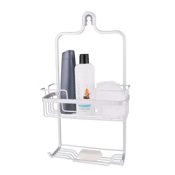 Aluminium Shower Caddy Single Tier With Soap Holder 280x125x505mm