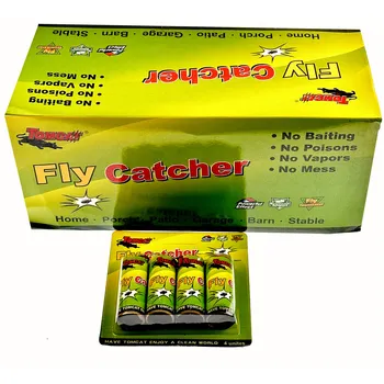 4pk Sticky Strip Fly Catcher-Green