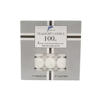 100pk Tealight Candle 4Hours 12grs