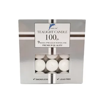100pk Tealight Candle 9Hours 23grs