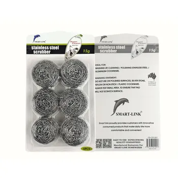 Stainless Steel Scourer 6x15g