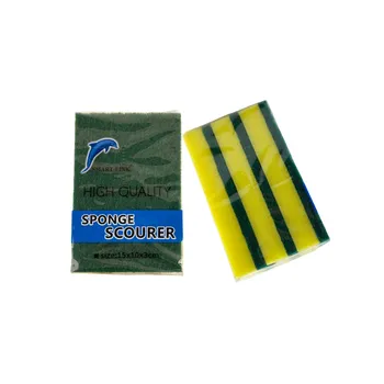 3pc Scourer Sponges Yellow 15x10x3cm