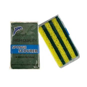 3pc Cellulose Scourer Sponges Yellow 11.4x7x2cm
