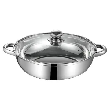 Stainless Steel Steamboat Pot Dia28x8.5cm 