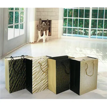Multi Size Gift Bag-Assorted Colour With Gold Print