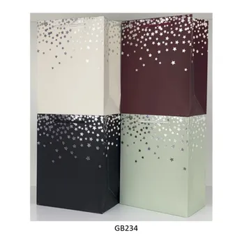 www.smartlinkhome.com.au - Multi Size Gift Bag-Plain Colour With Silver Stars