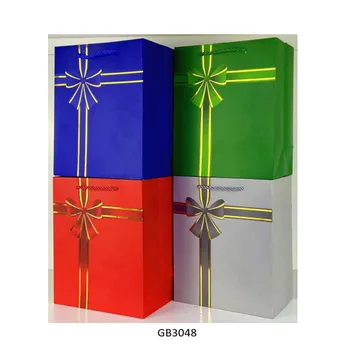 Multi Size Gift Bag-Assorted Colour With Matching Bow