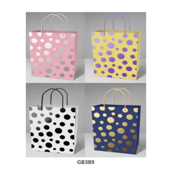www.smartlinkhome.com.au - Multi Size Gift Bag-PLain Colour With Hot Stamping Dots
