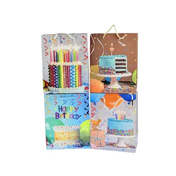 Multi Size Gift Bag-Assorted Birthday Cake