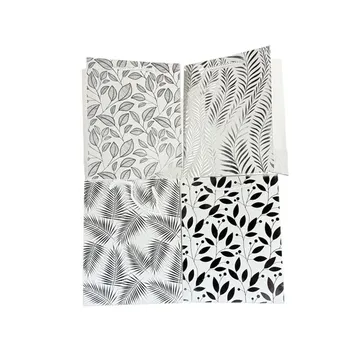 Multi Size Gift Bag-Assorted Silver Leaf