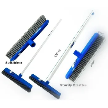 Heavy Duty Soft Brush Wide Broom 38x130cm