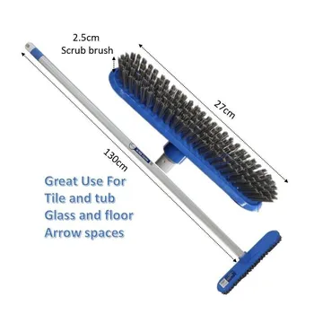 Heavy Duty Hard Scrub Brush Broom 27x130cm