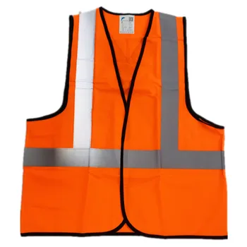 Size XL 100% Heavy Duty Polyester Safety Vest- Velcro 