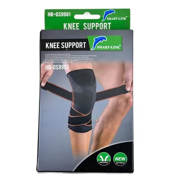 Knee Support Black With Strap