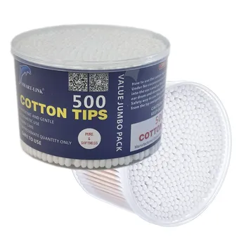 500pc Cotton Tips Wooden Stick 